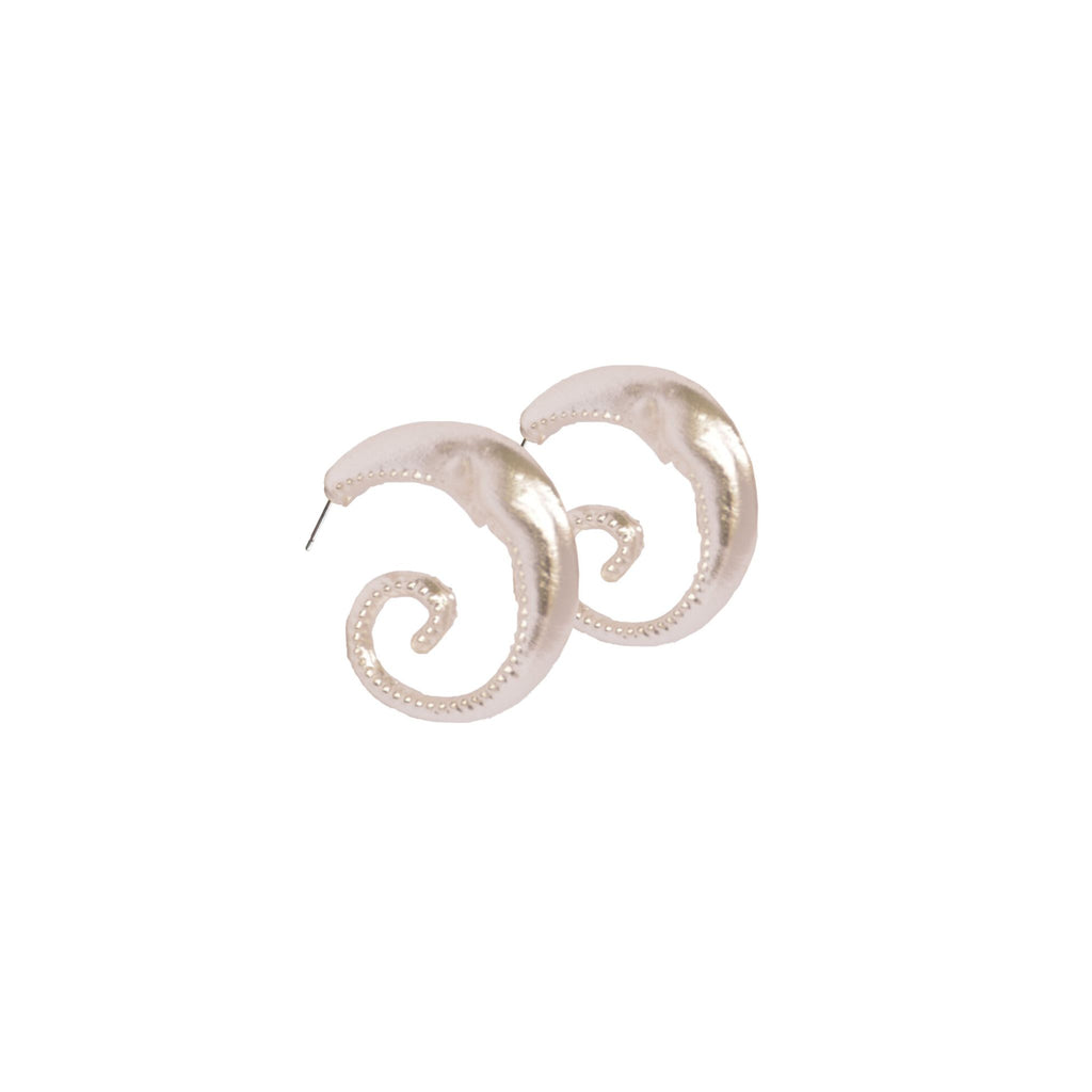 Moon hoops - silver