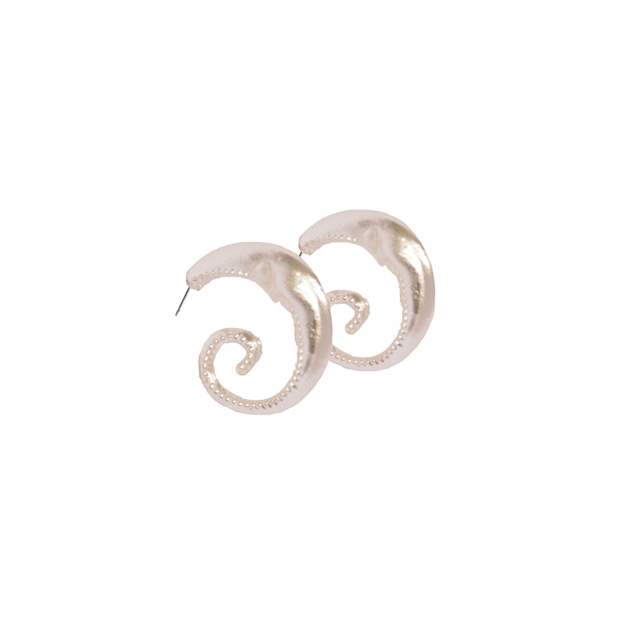 Moon hoops - silver