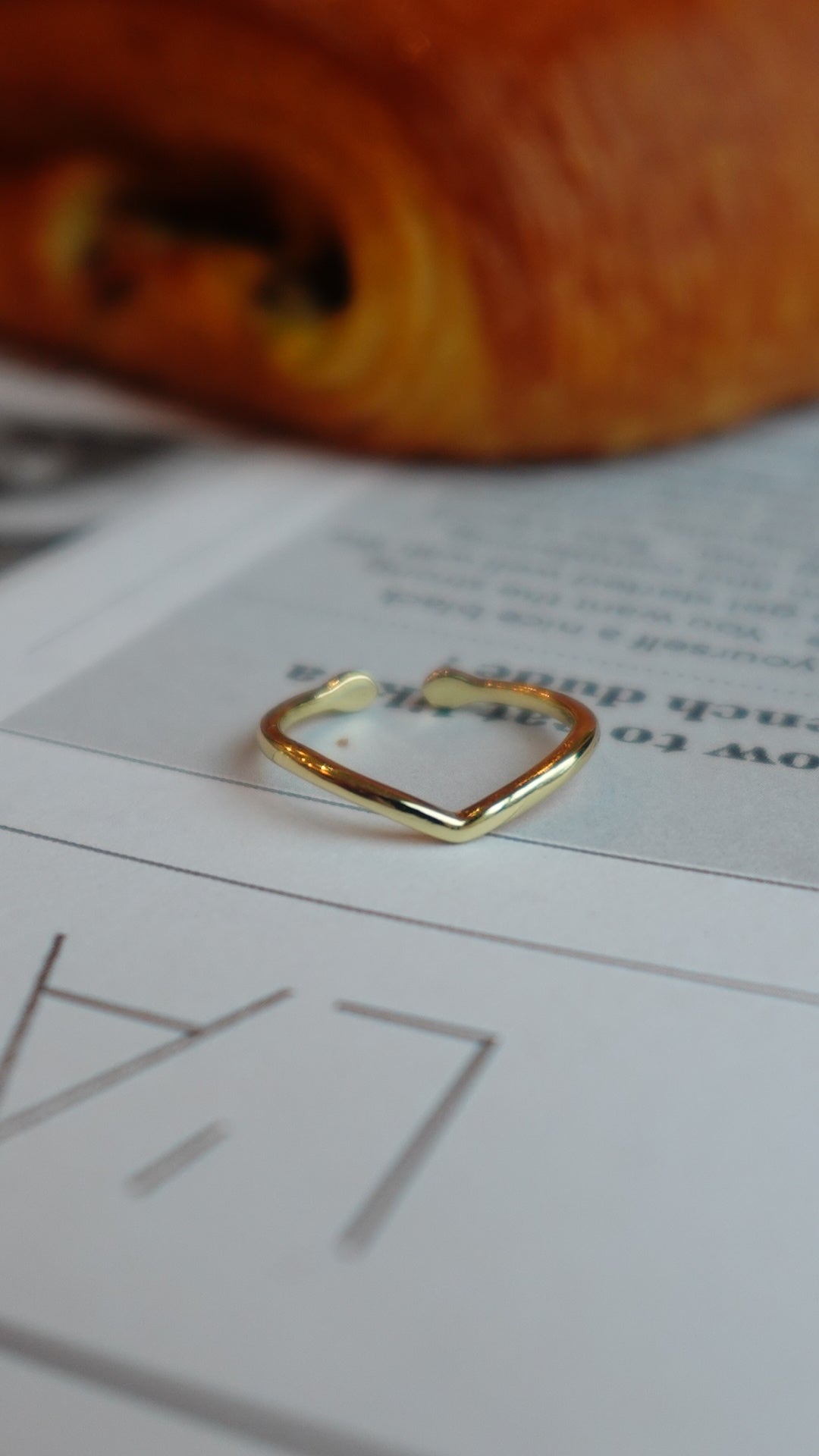 14k gold plated ring