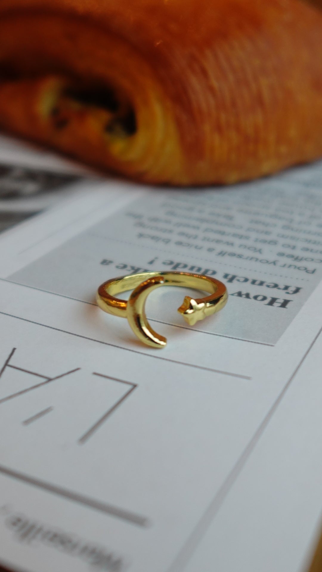 14K gold plated ring