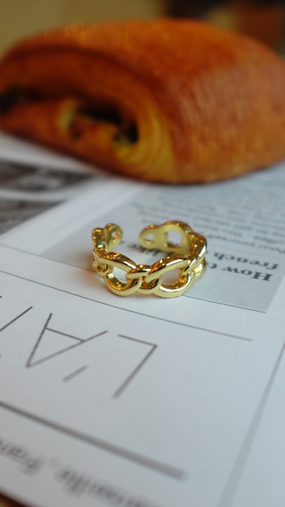 14k gold plated ring